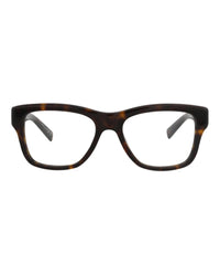 Saint Laurent Saint Laurent Unisex Square/Rectangle Havana Havana Transparent Fashion Designer Eyewear