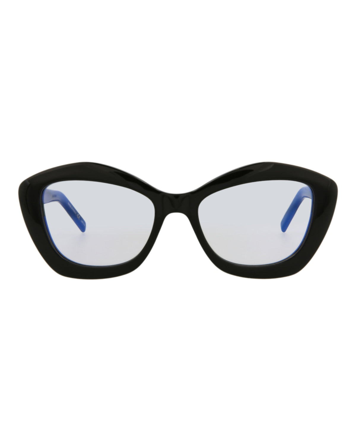 Saint Laurent Womens Cat Eye Black Black Grey Fashion Designer Eyewear
