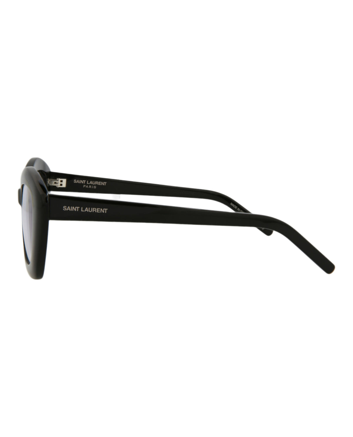 Saint Laurent Womens Cat Eye Black Black Grey Fashion Designer Eyewear