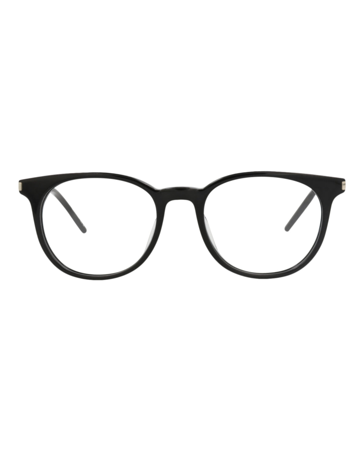Saint Laurent Unisex Round/Oval Black Silver Transparent Fashion Designer Eyewear