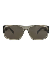 Saint Laurent Mens Square/Rectangle Brown Brown Grey Fashion Designer Eyewear