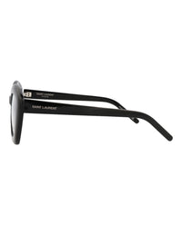 Saint Laurent Womens Cat Eye Black Black Transparent Fashion Designer Eyewear