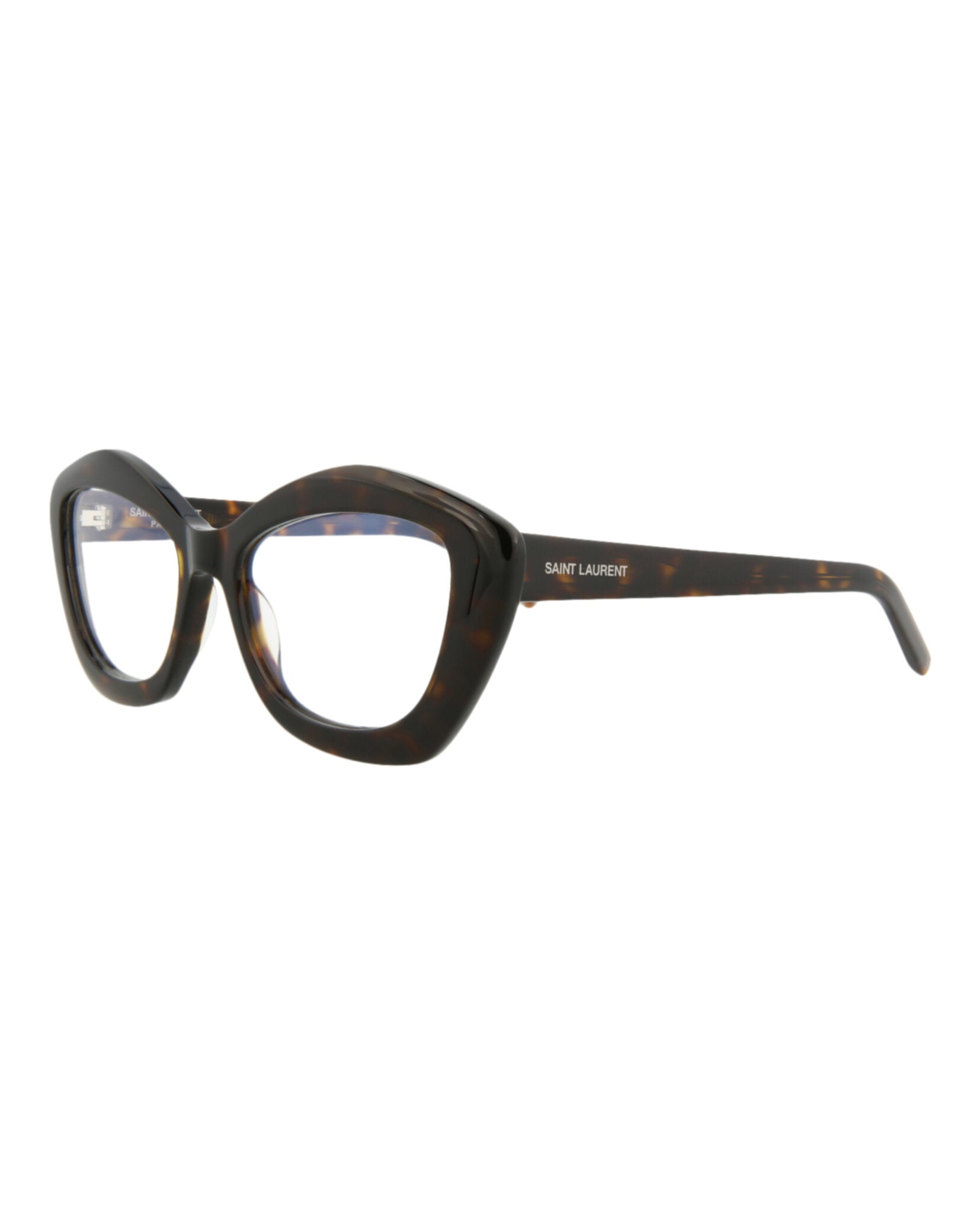 Saint Laurent Saint Laurent Womens Cat Eye Havana Havana Transparent Fashion Designer Eyewear