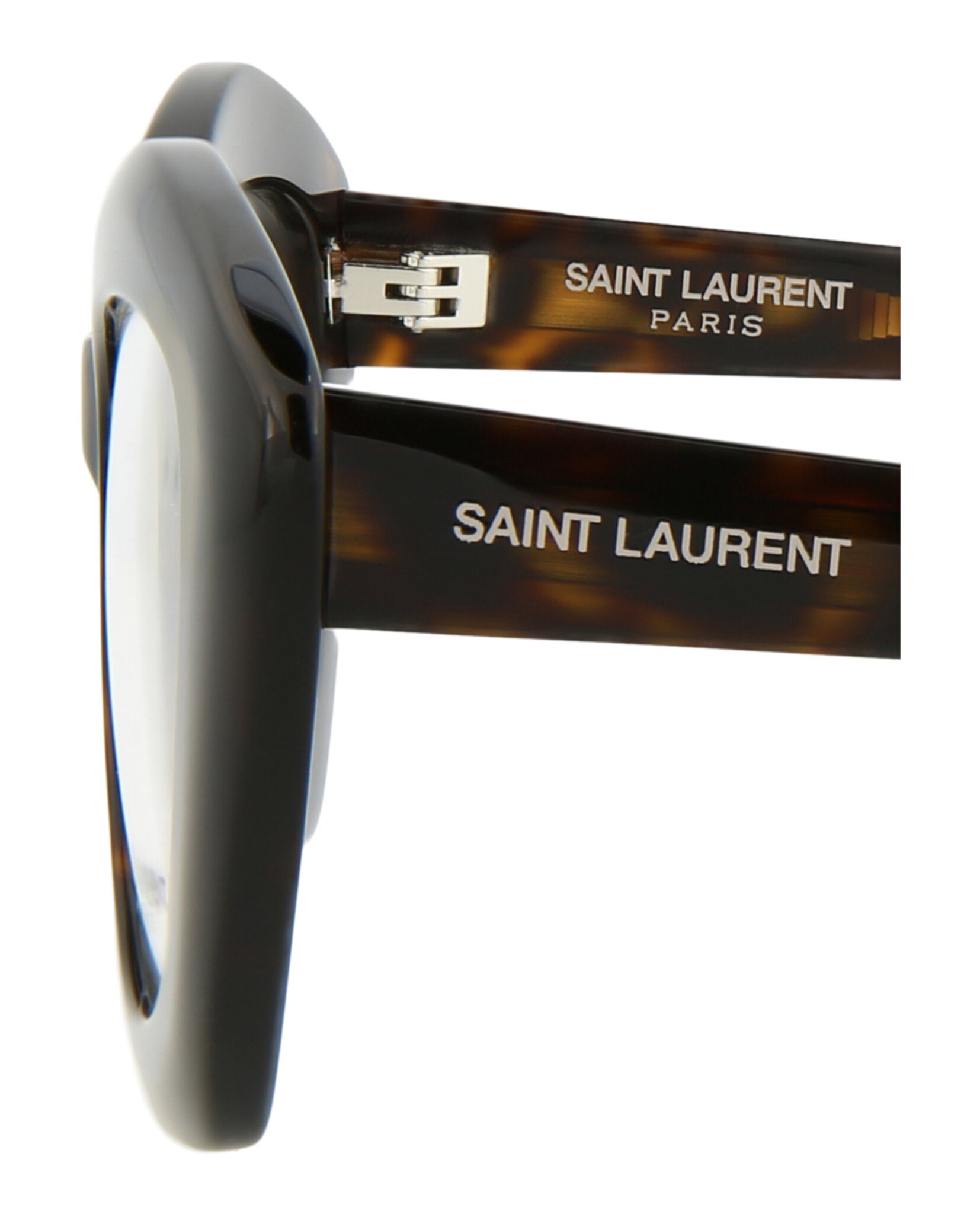 Saint Laurent Saint Laurent Womens Cat Eye Havana Havana Transparent Fashion Designer Eyewear