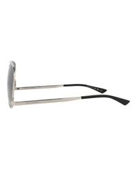 Saint Laurent Mens Aviator Silver Silver Grey Fashion Designer Eyewear