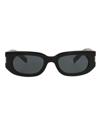 Saint Laurent Unisex Round/Oval Black Black Black Fashion Designer Eyewear