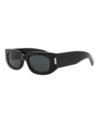 Saint Laurent Unisex Round/Oval Black Black Black Fashion Designer Eyewear