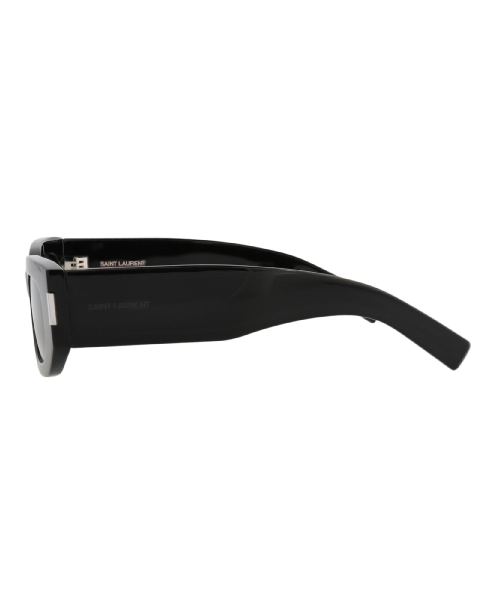 Saint Laurent Unisex Round/Oval Black Black Black Fashion Designer Eyewear
