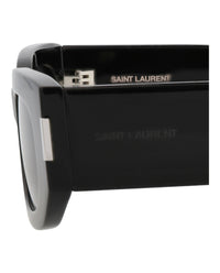Saint Laurent Unisex Round/Oval Black Black Black Fashion Designer Eyewear