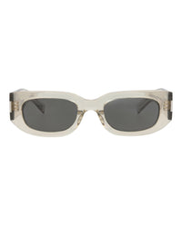 Saint Laurent Unisex Round/Oval Beige Beige Grey Fashion Designer Eyewear