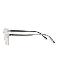 Saint Laurent Unisex Square/Rectangle Silver Crystal Transparent Fashion Designer Eyewear