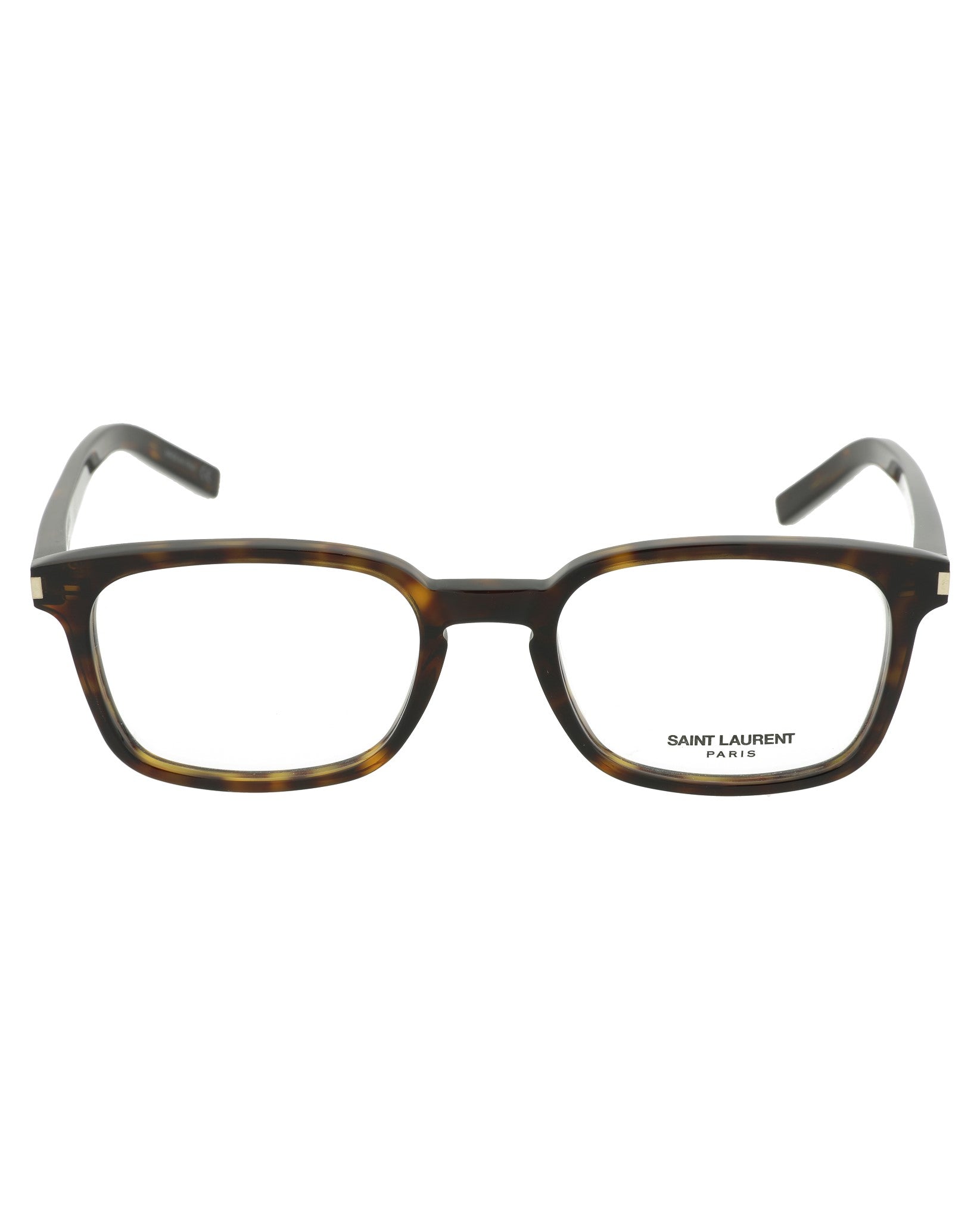 Saint Laurent Saint Laurent Mens Square/Rectangle Avana Avana Transparent Fashion Designer Eyewear