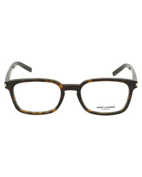 Saint Laurent Saint Laurent Mens Square/Rectangle Avana Avana Transparent Fashion Designer Eyewear