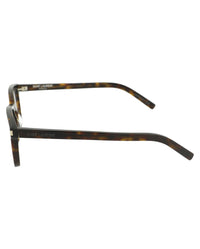 Saint Laurent Saint Laurent Mens Square/Rectangle Avana Avana Transparent Fashion Designer Eyewear
