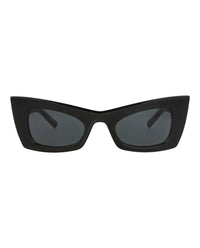 Saint Laurent Saint Laurent Womens Cat Eye Black Black Black Fashion Designer Eyewear