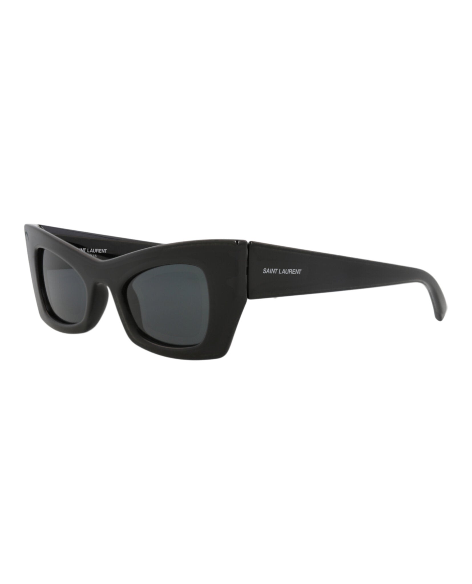 Saint Laurent Saint Laurent Womens Cat Eye Black Black Black Fashion Designer Eyewear