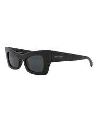 Saint Laurent Saint Laurent Womens Cat Eye Black Black Black Fashion Designer Eyewear