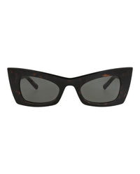 Saint Laurent Saint Laurent Womens Cat Eye Havana Havana Grey Fashion Designer Eyewear