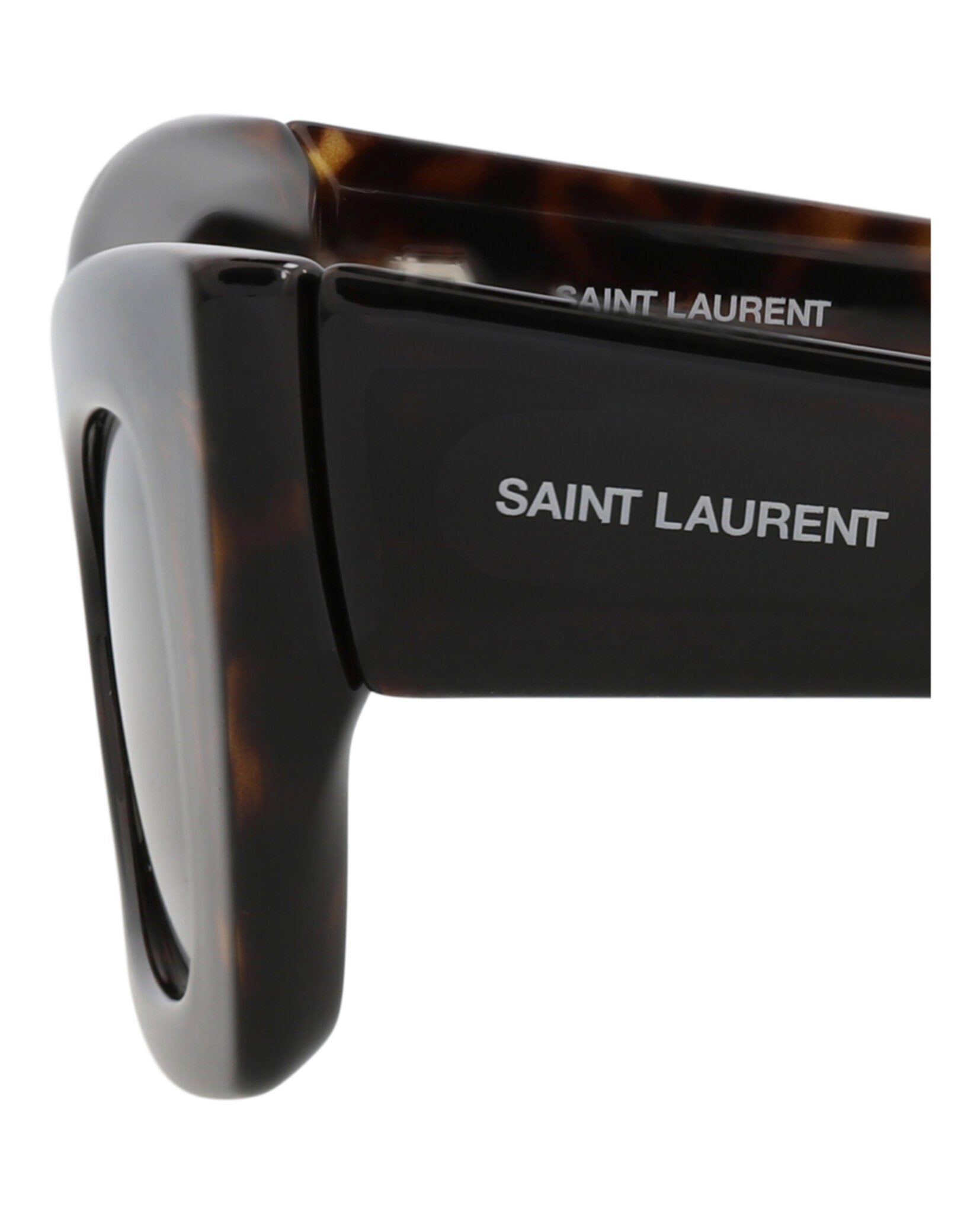 Saint Laurent Saint Laurent Womens Cat Eye Havana Havana Grey Fashion Designer Eyewear