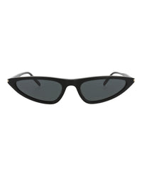 Saint Laurent Womens Cat Eye Black Black Black Fashion Designer Eyewear