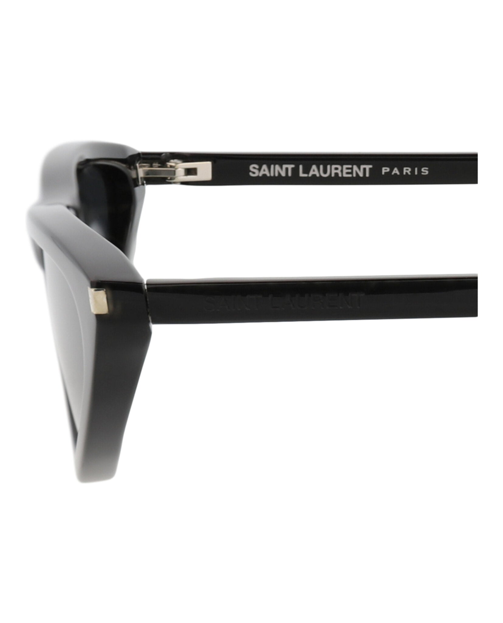 Saint Laurent Womens Cat Eye Black Black Black Fashion Designer Eyewear