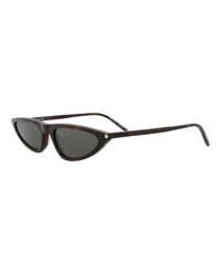 Saint Laurent Saint Laurent Womens Cat Eye Havana Havana Grey Fashion Designer Eyewear