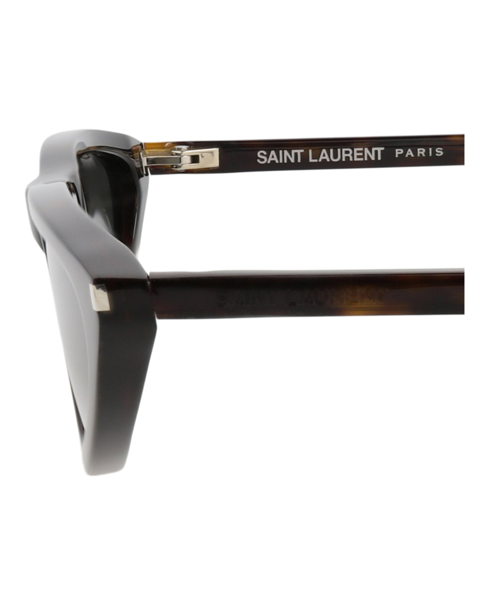 Saint Laurent Saint Laurent Womens Cat Eye Havana Havana Grey Fashion Designer Eyewear
