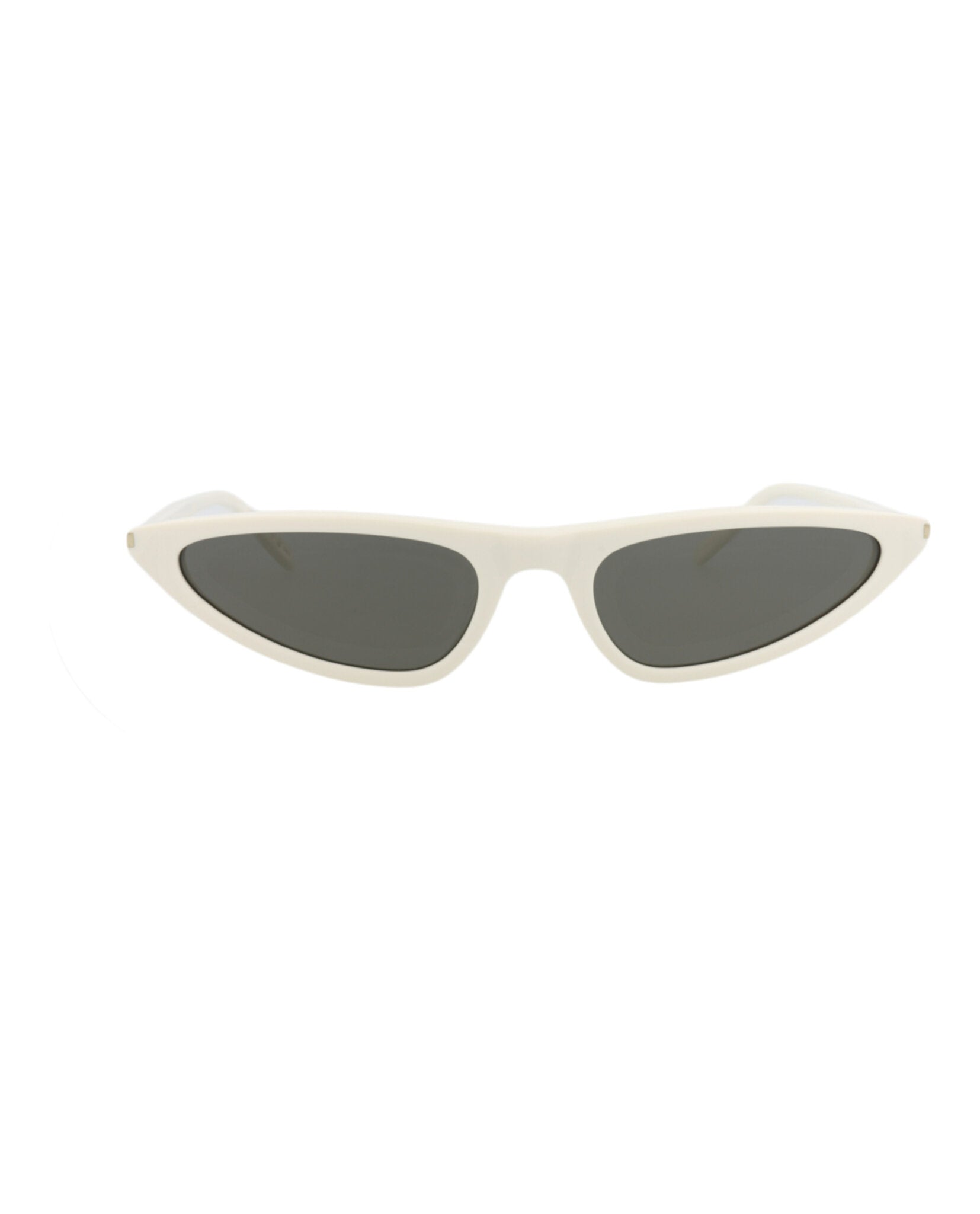 Saint Laurent Saint Laurent Womens Cat Eye White White Grey Fashion Designer Eyewear
