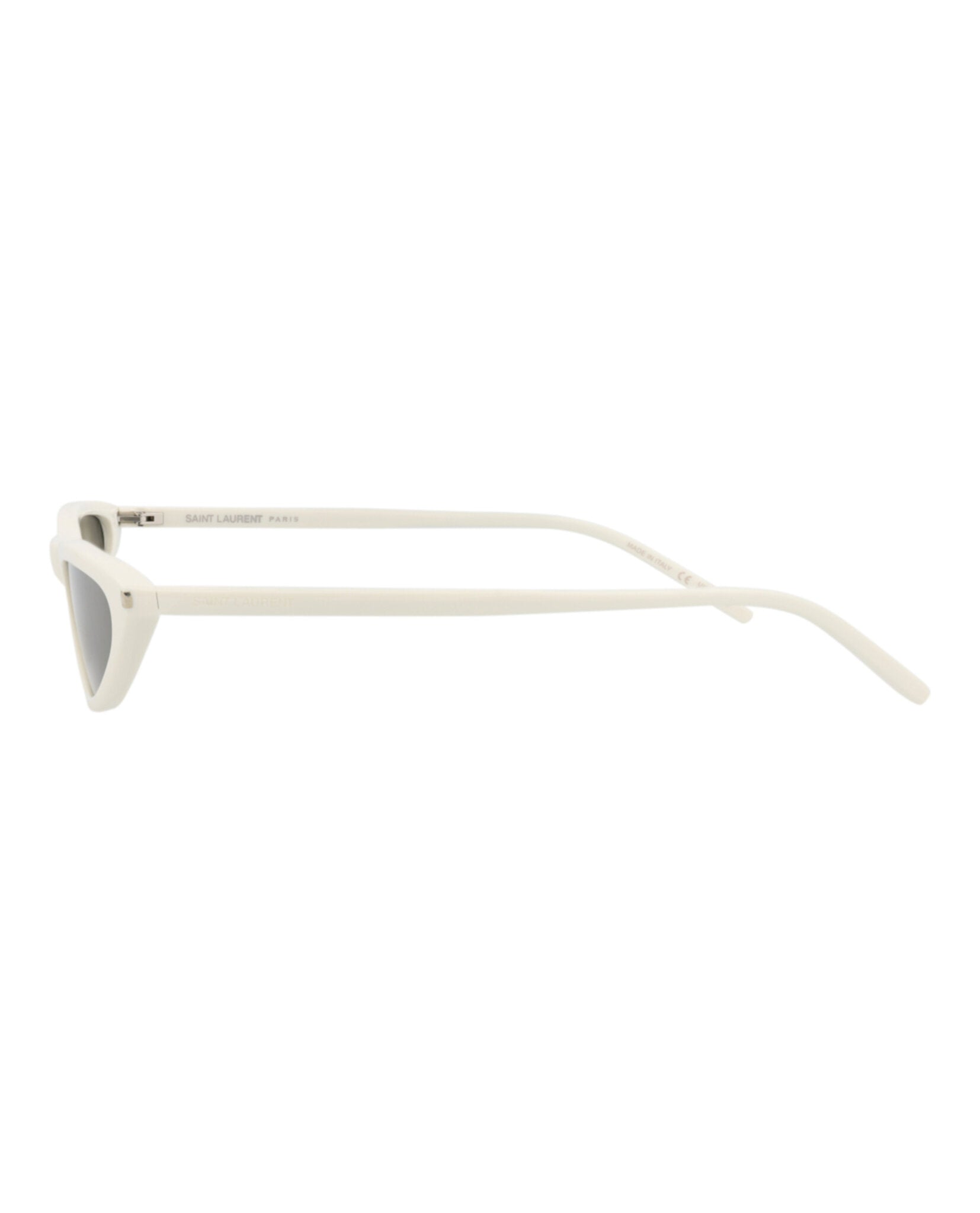 Saint Laurent Saint Laurent Womens Cat Eye White White Grey Fashion Designer Eyewear