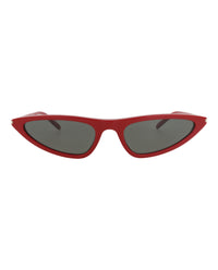 Saint Laurent Womens Cat Eye Red Red Grey Fashion Designer Eyewear