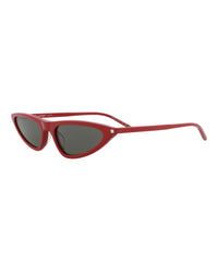 Saint Laurent Womens Cat Eye Red Red Grey Fashion Designer Eyewear