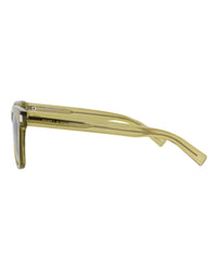 Saint Laurent Saint Laurent Unisex Square/Rectangle Green Green Brown Fashion Designer Eyewear