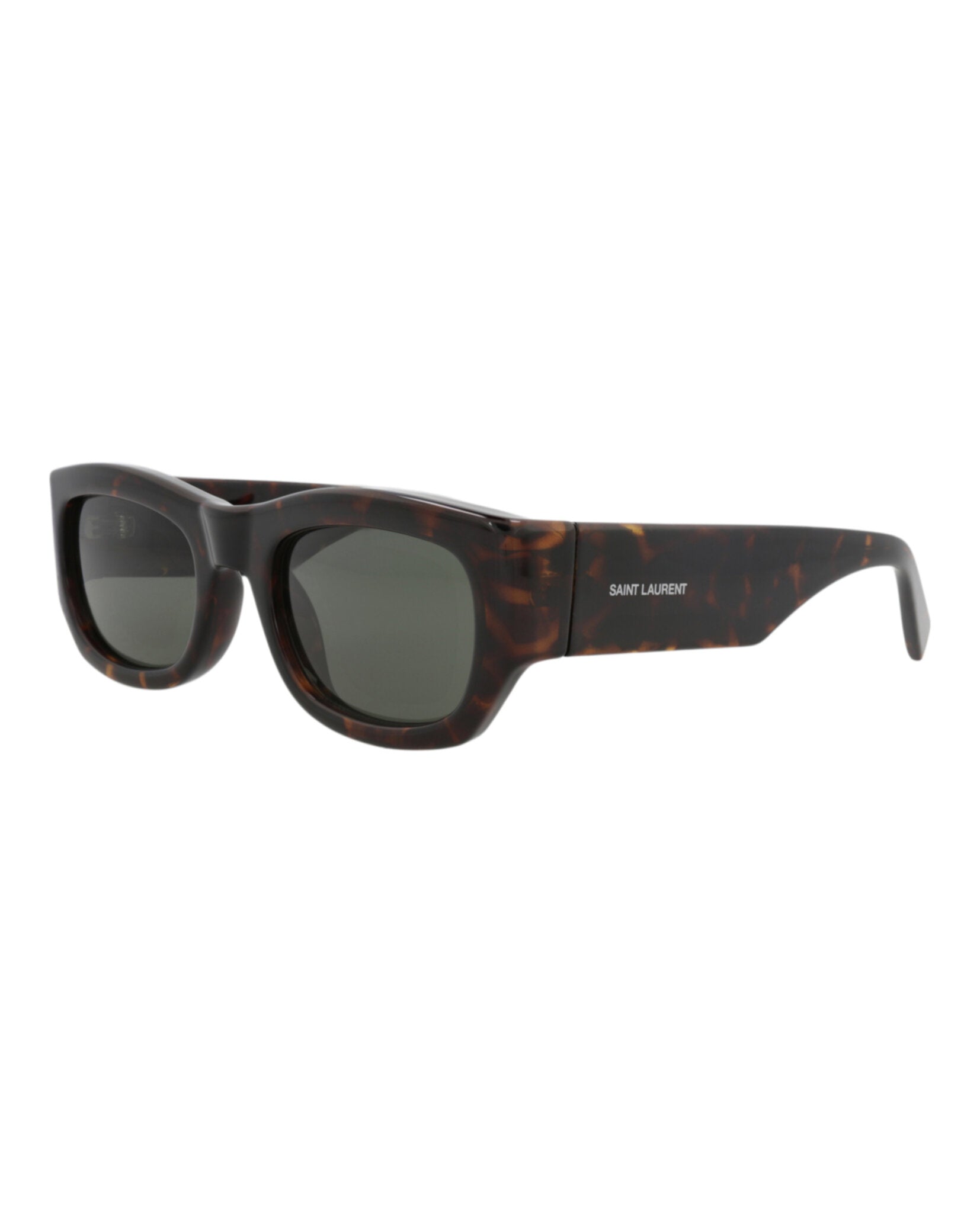 Saint Laurent Saint Laurent Womens Round/Oval Havana Havana Grey Fashion Designer Eyewear