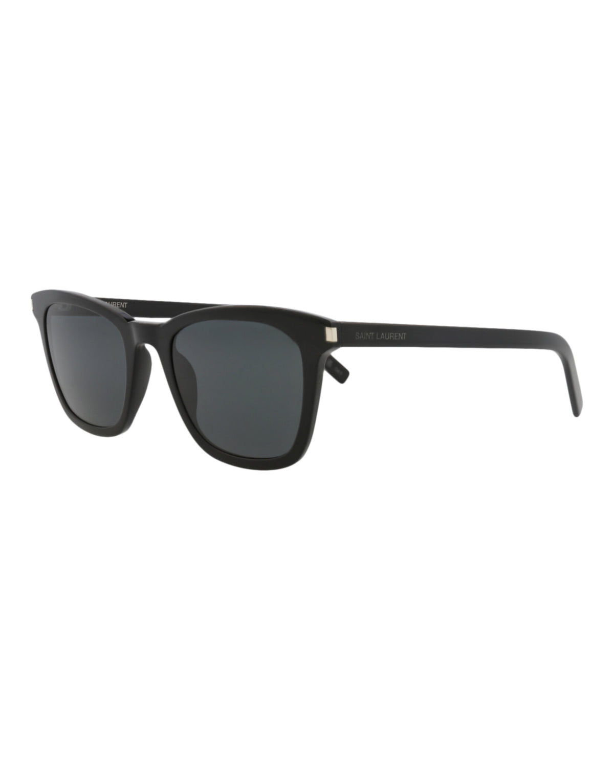 Saint Laurent Womens Square/Rectangle Black Black Black Fashion Designer Eyewear