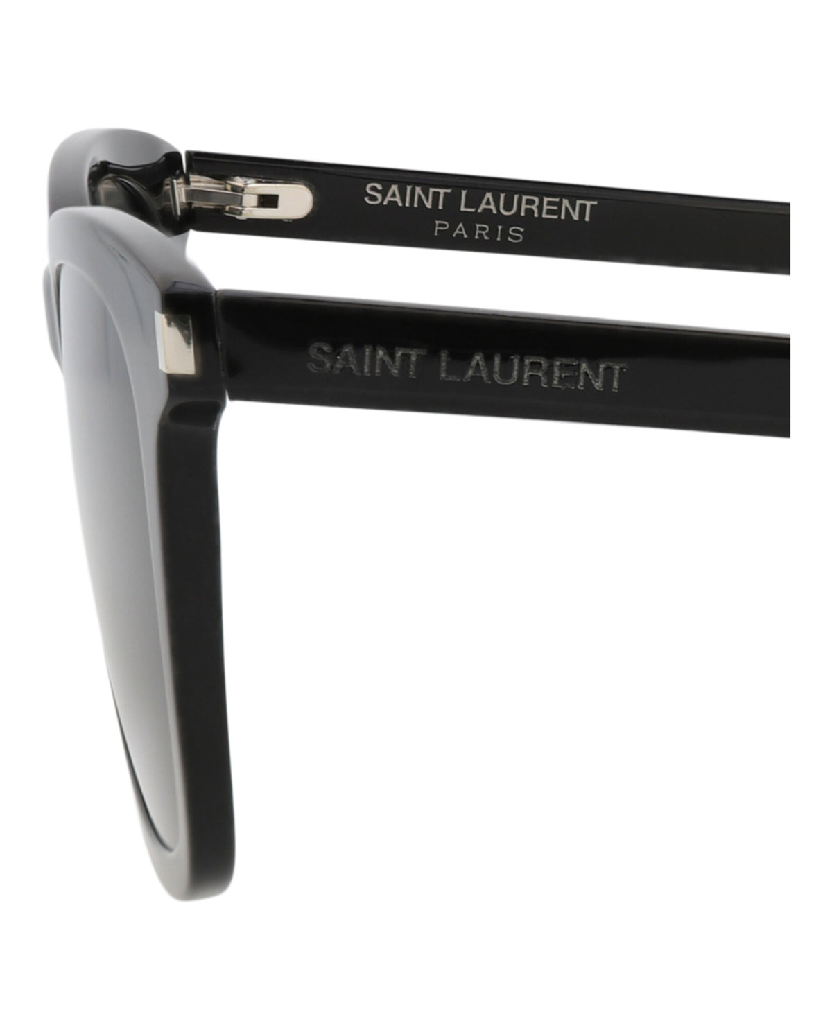 Saint Laurent Womens Square/Rectangle Black Black Black Fashion Designer Eyewear