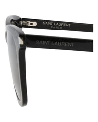 Saint Laurent Womens Square/Rectangle Black Black Black Fashion Designer Eyewear