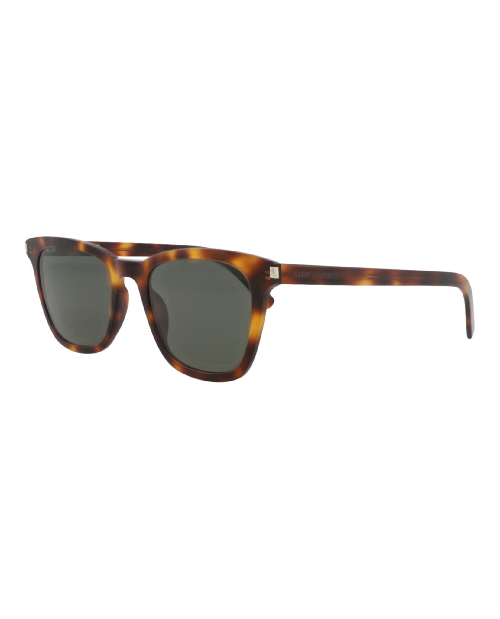 Saint Laurent Saint Laurent Womens Square/Rectangle Havana Havana Grey Fashion Designer Eyewear