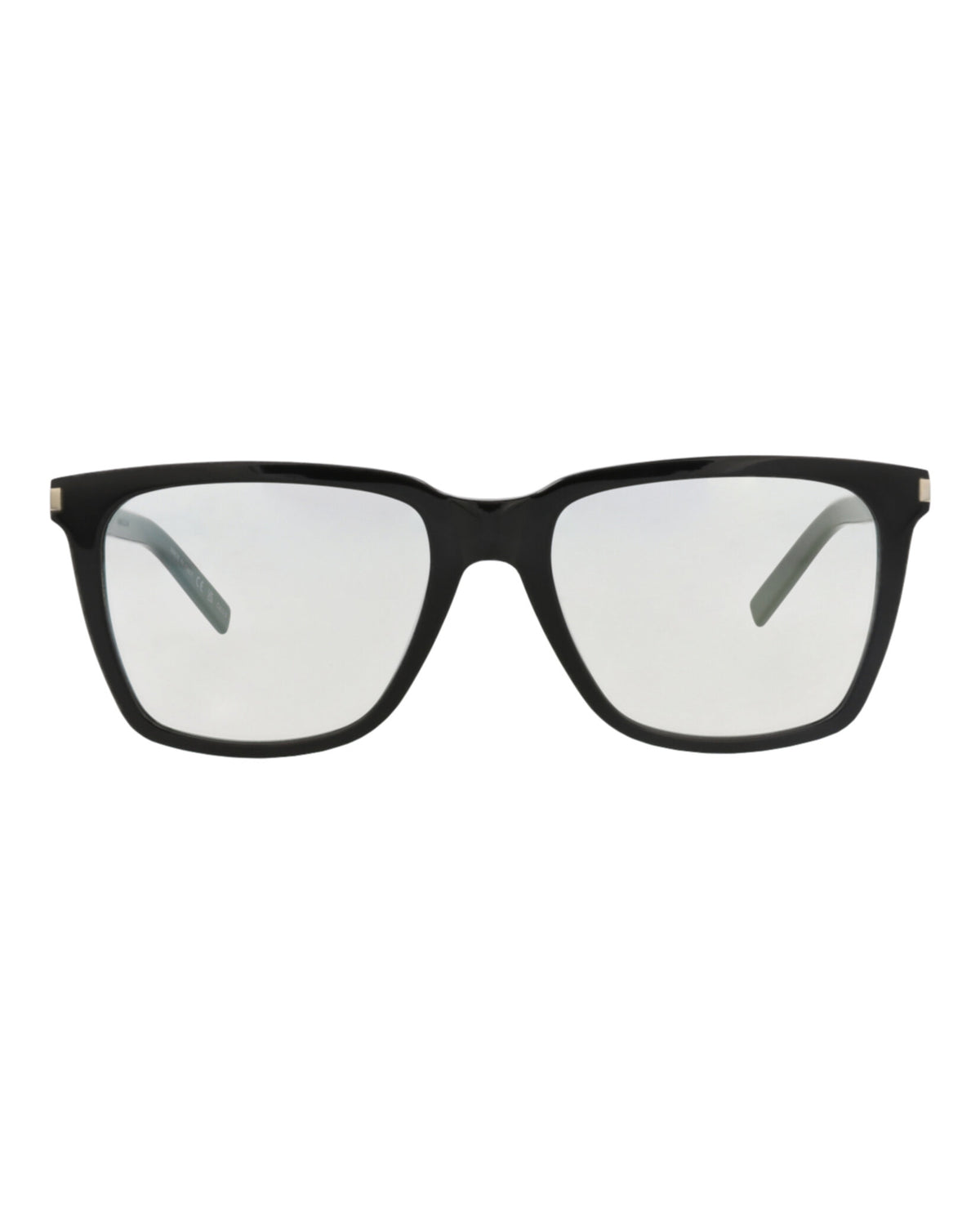 Saint Laurent Saint Laurent Womens Square/Rectangle Black Black Transparent Fashion Designer Eyewear