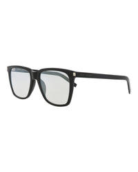Saint Laurent Saint Laurent Womens Square/Rectangle Black Black Transparent Fashion Designer Eyewear