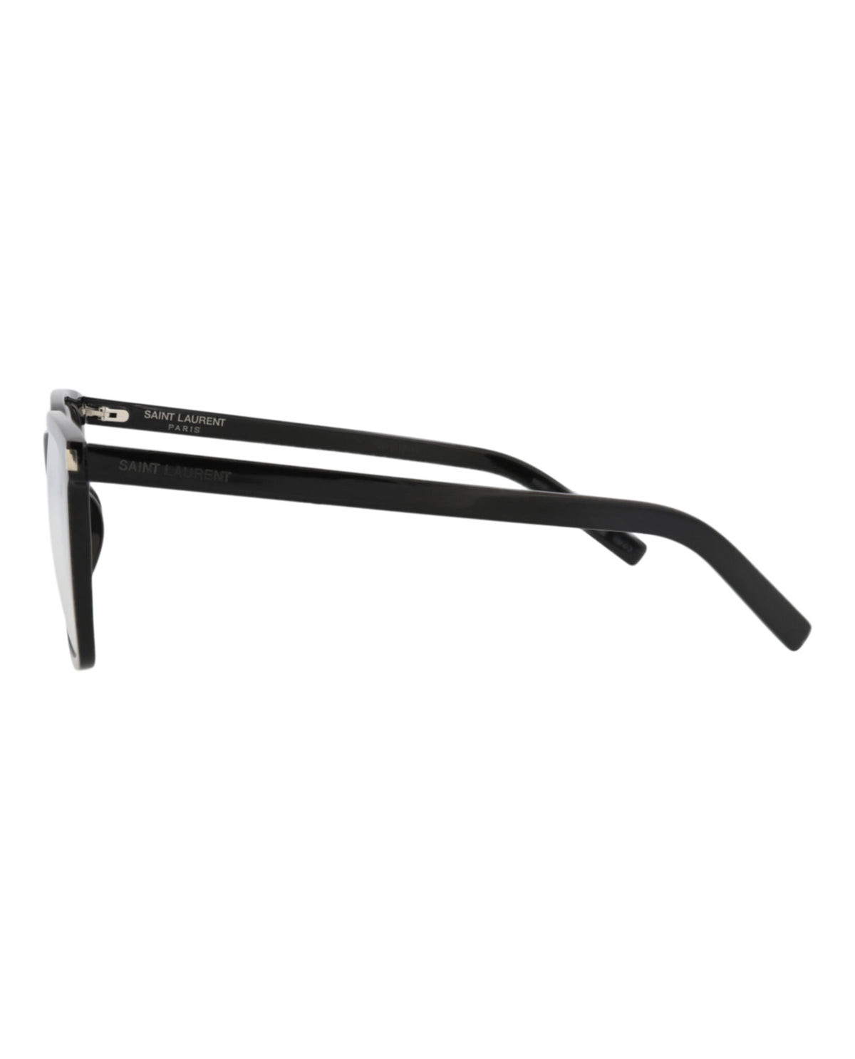 Saint Laurent Saint Laurent Womens Square/Rectangle Black Black Transparent Fashion Designer Eyewear