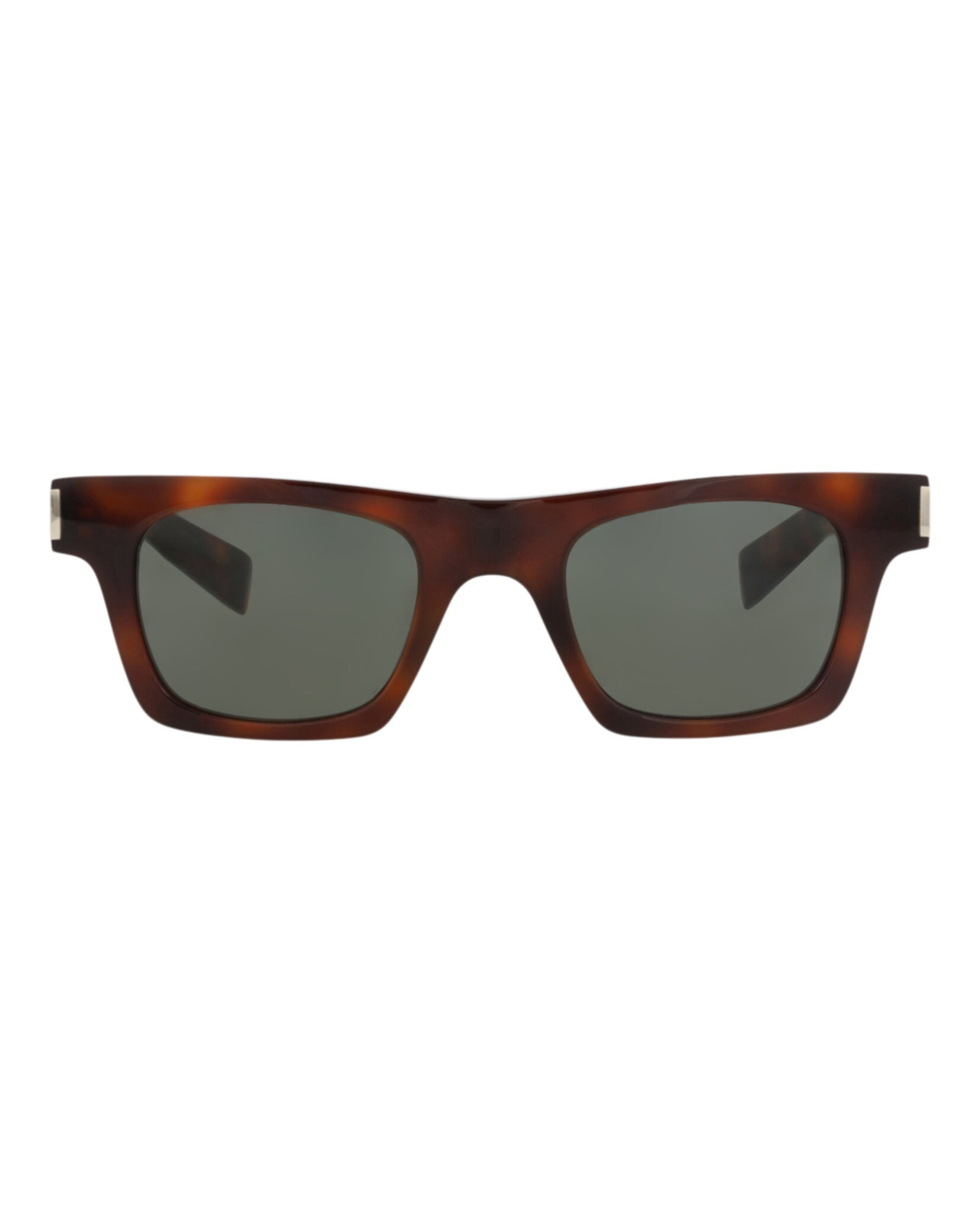 Saint Laurent Saint Laurent Unisex Square/Rectangle Havana Havana Grey Fashion Designer Eyewear