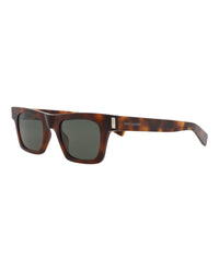 Saint Laurent Saint Laurent Unisex Square/Rectangle Havana Havana Grey Fashion Designer Eyewear