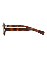 Saint Laurent Saint Laurent Unisex Square/Rectangle Havana Havana Grey Fashion Designer Eyewear