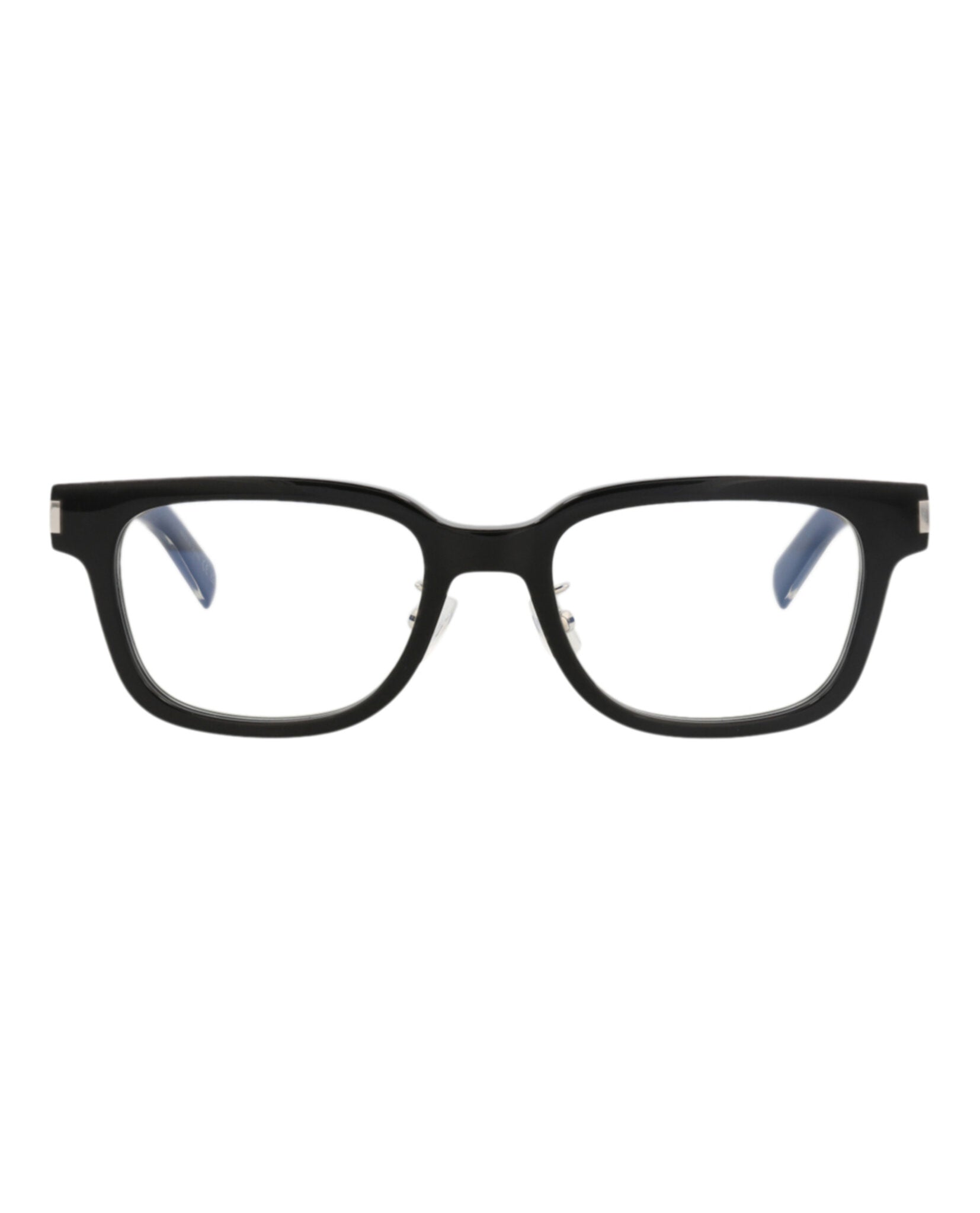 Saint Laurent Saint Laurent Unisex Square/Rectangle Black Crystal Transparent Fashion Designer Eyewear