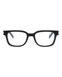 Saint Laurent Saint Laurent Unisex Square/Rectangle Black Crystal Transparent Fashion Designer Eyewear