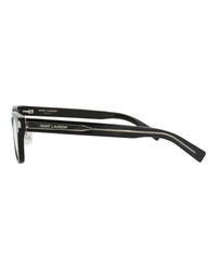Saint Laurent Saint Laurent Unisex Square/Rectangle Black Crystal Transparent Fashion Designer Eyewear