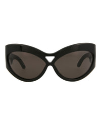 Saint Laurent Womens Cat Eye Black Black Black Fashion Designer Eyewear