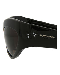 Saint Laurent Womens Cat Eye Black Black Black Fashion Designer Eyewear