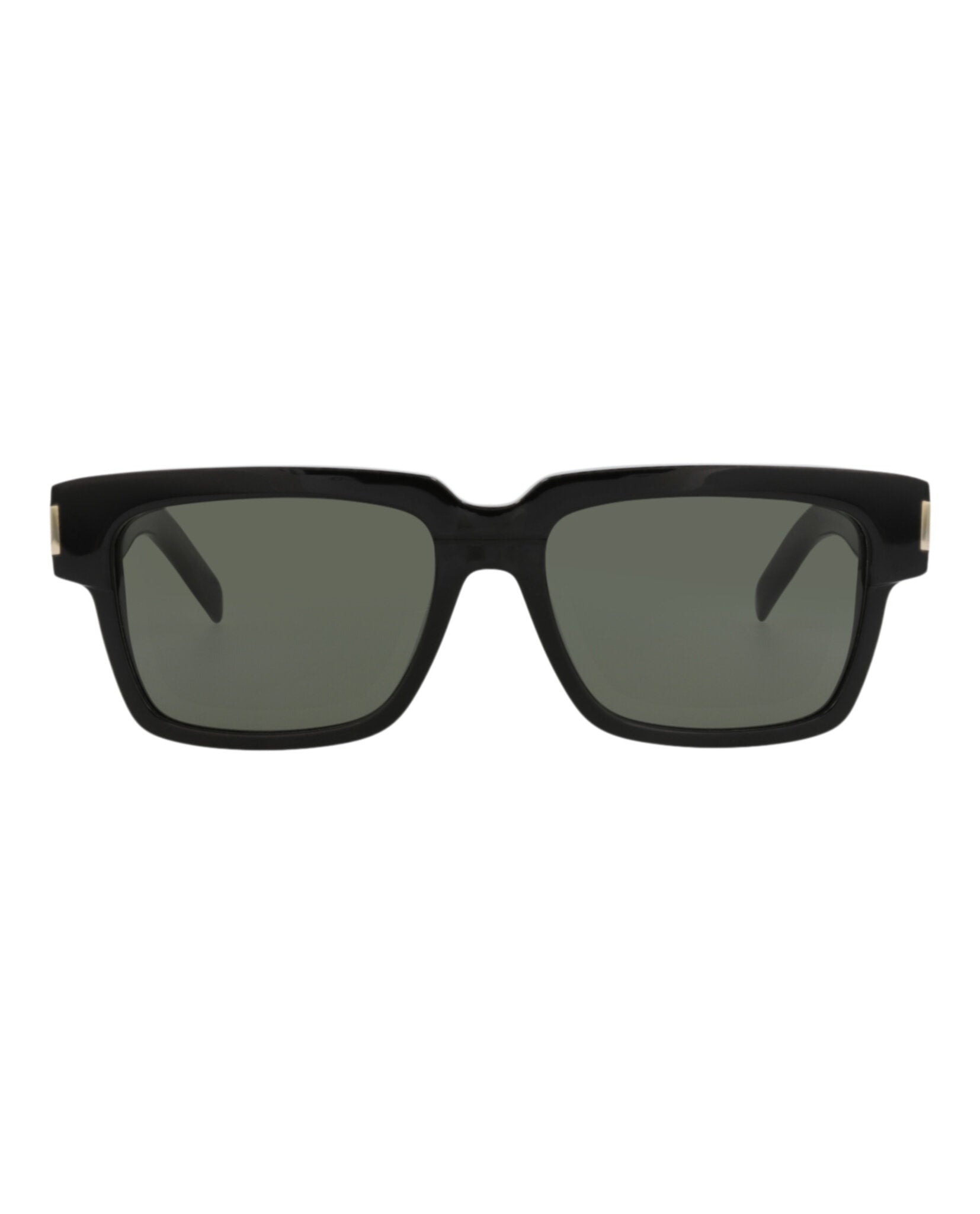 Saint Laurent Saint Laurent Mens Square/Rectangle Black Havana Grey Fashion Designer Eyewear