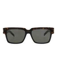 Saint Laurent Mens Square/Rectangle Havana Havana Grey Fashion Designer Eyewear